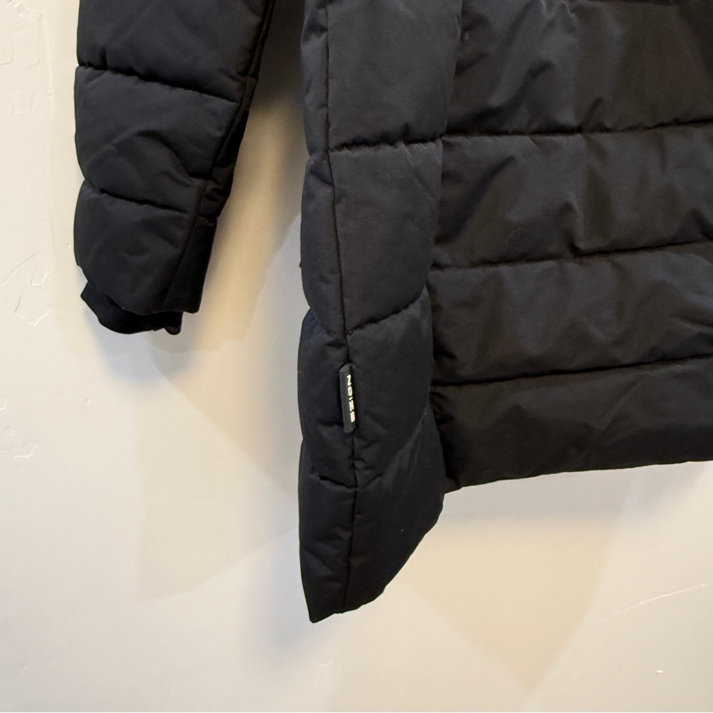 NOIZE | black warm parka w faux fur detachable hood - Picture 9 of 10